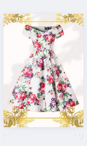Robe Dolly Dotty neuve a motifs floraux