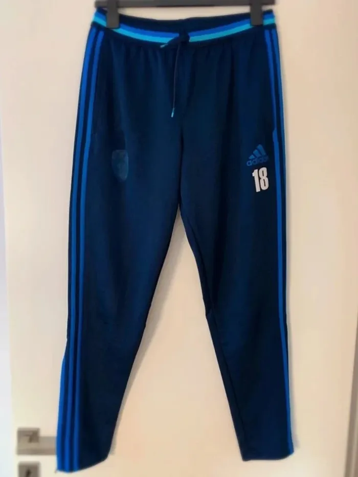 Jogging Adidas bleu homme taille M– Look sport & confort au top - photo numéro 2