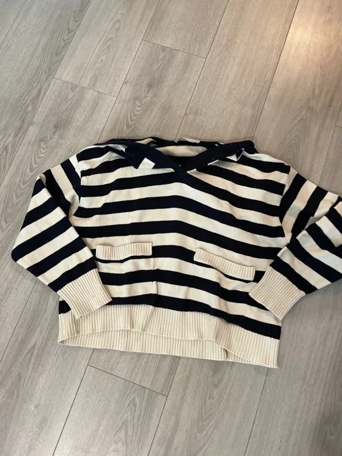 Pull femme Zara à rayures style marin