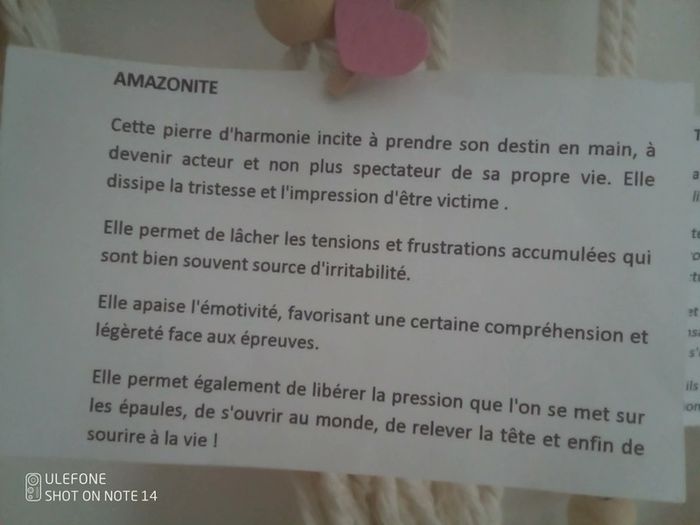 Collier pendentif lune en pierre naturelle d'amazonite - photo numéro 4