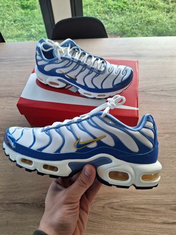 Nike Air Max TN Plus Blanche et Bleu T43