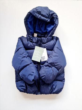 H&M - Doudoune / manteau / veste manches longues, capuche amovible - Neuve ! (18 mois)