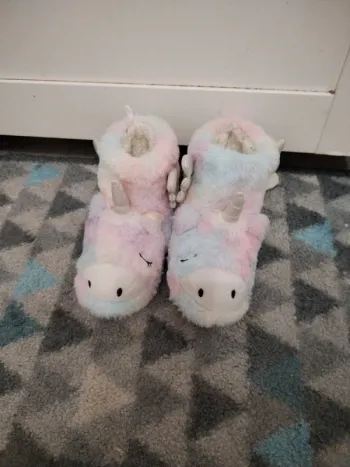 Chaussons licorne lumineux