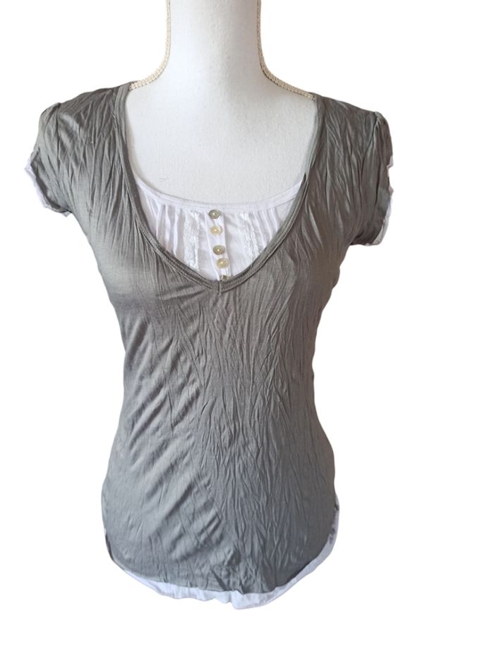Tee-shirt manches courtes gris
