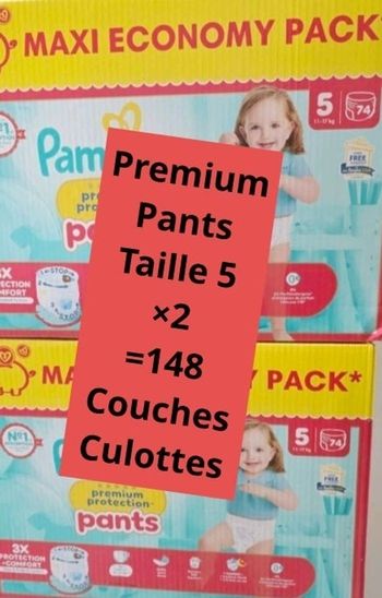 Couches pampers taille 5 pants premium