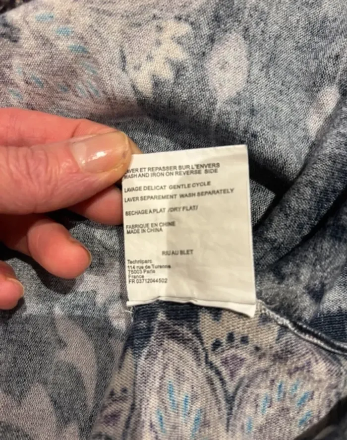 Jolie pull violet manche 3/4 Riu taille 36/S en excellent état - photo numéro 6