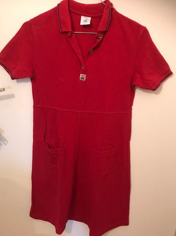 robe rouge fonce et bleu marine petit bateau 12 ans
