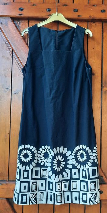 Robe noire et blanche, Jacqueline RIU, taille 36