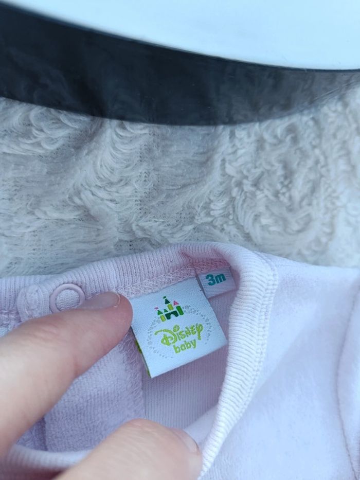 Pyjama grenouillère velours Fille 3 mois Minnie Love Friends hugs Disney Baby - photo numéro 6