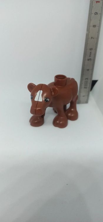 Veau marron lego duplo