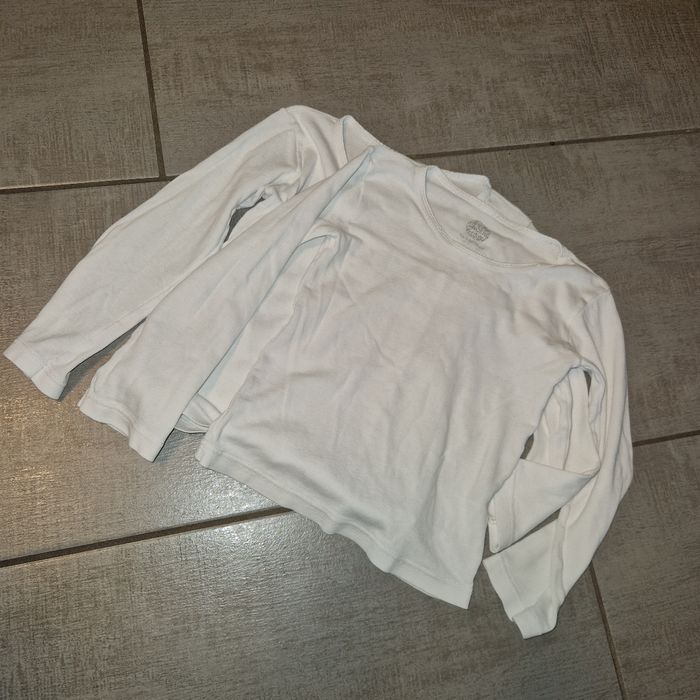 Lot de 2 Tee-shirt manche longue blanc 6/ 8 ans