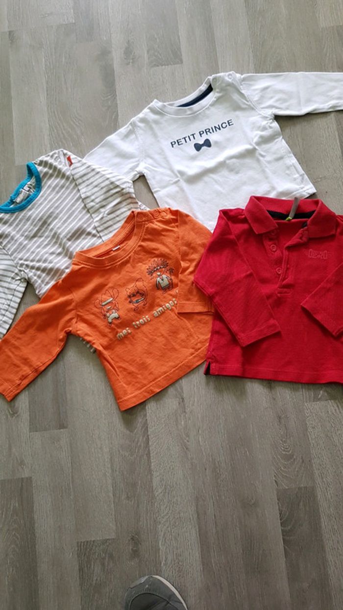 Lot de 4 tee-shirts 9 mois