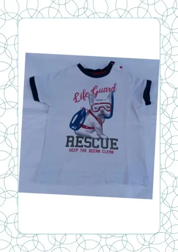 Tee shirt manches courtes 9 mois Birba