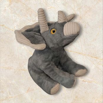 Petite peluche triceratops gris Keeleco