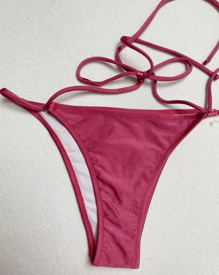 Maillot de bain deux pièces S rose - photo numéro 3
