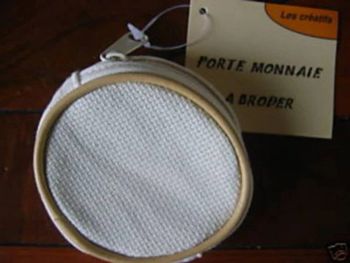 Porte monnaie à broder NEUF