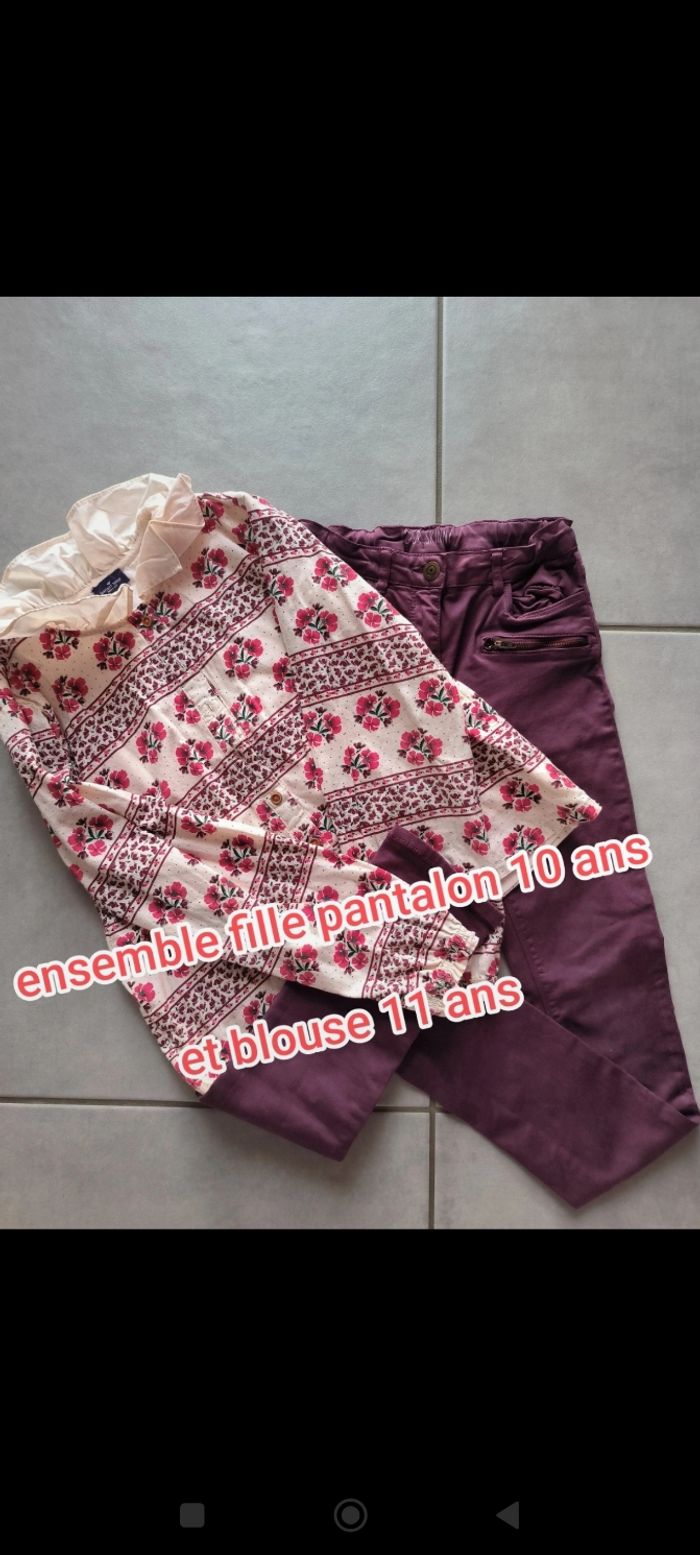 Ensemble fille 10 et 11 ans