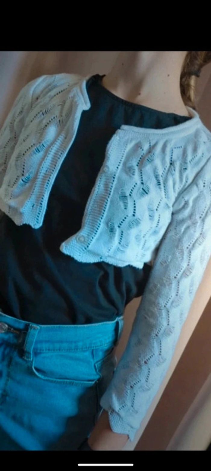 Gilet cardigan orchestra blanc bac 6 - photo numéro 2