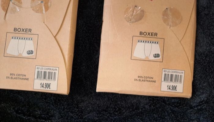 Lot 2 boxers Lee Cooper taille 4 ans - photo numéro 2