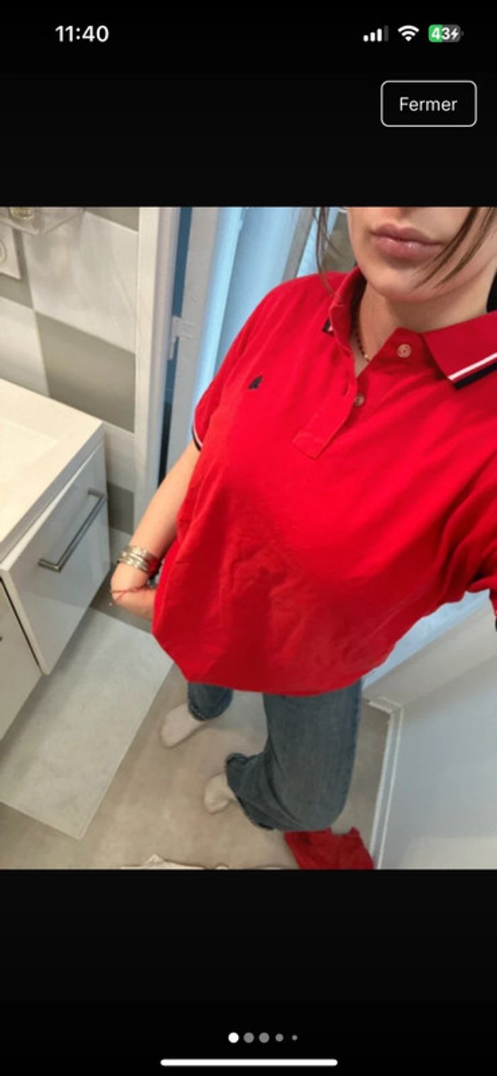 Polo rouge MCSapparel taille XXL excellent état - photo numéro 7