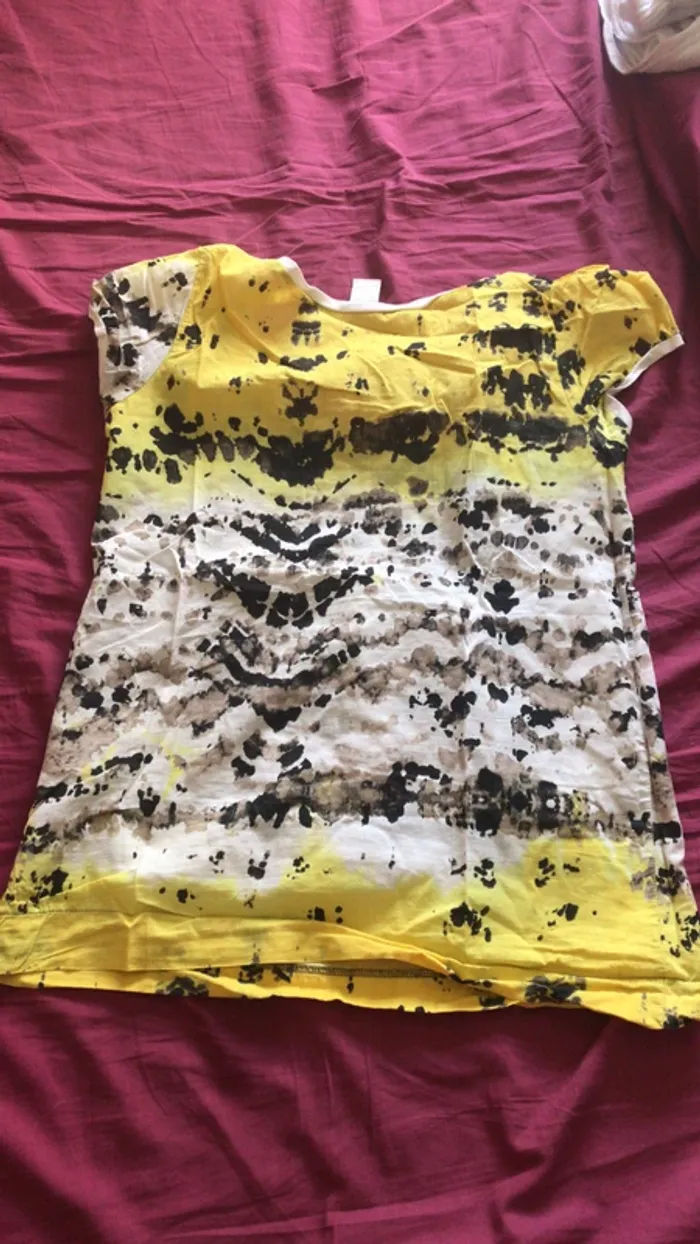 Teeshirt avec imprimé peinture - photo numéro 3