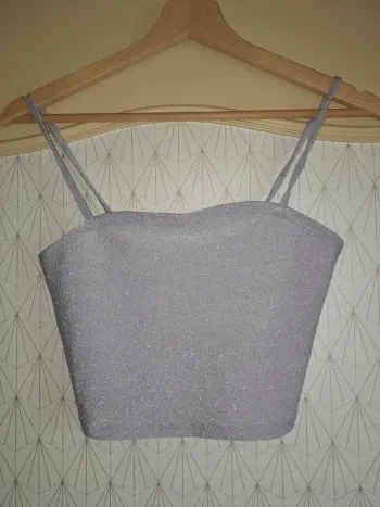 Débardeur femme violet pailleté Jennyfer S ttbe