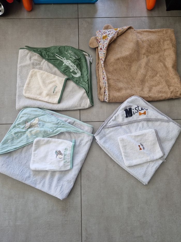 Lot cape de bain bébé