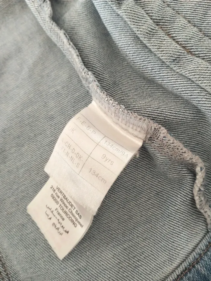 Veste en jean fille 9 ans - photo numéro 4