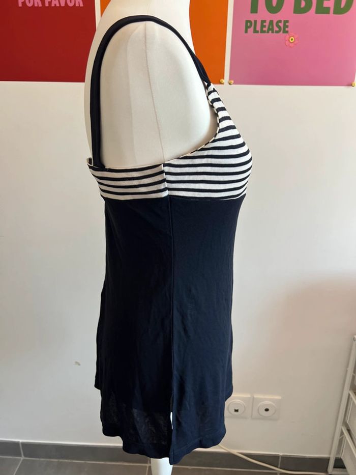 Marinière Bleu Marine à Bretelles 1 2 3 taille 40 - photo numéro 3