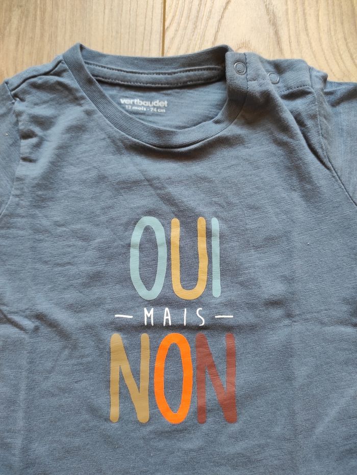 T-shirt manches courtes 12 mois Vertbaudet - photo numéro 3