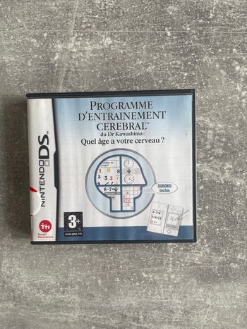 Jeu pour Nintendo DS, Programme d'entraînement cérébral en français.