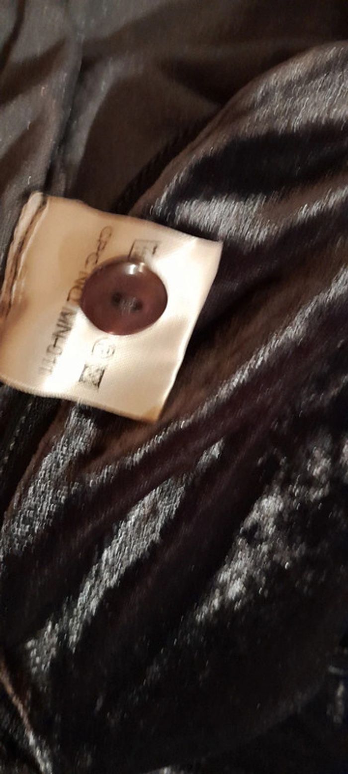 Pantalon style velours gris brillant - photo numéro 6