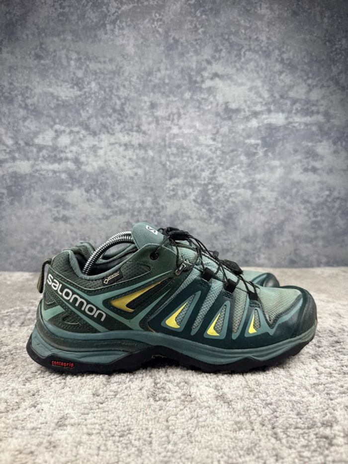 Salomon X Ultra 3 - Gore-Tex - Green & Yellow - photo numéro 3