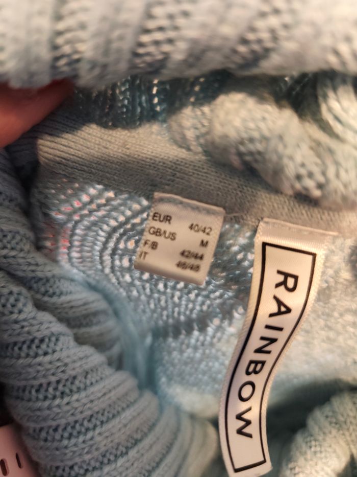 Pull rainbow bleu clair 40 42 - photo numéro 7