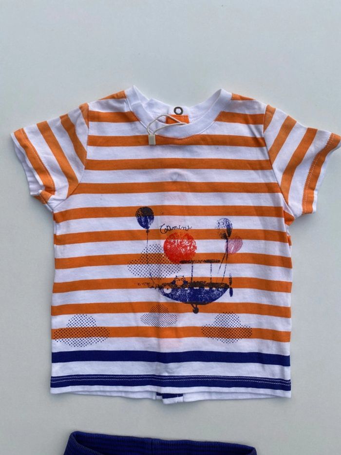 Ensemble catimini 6 mois neuf lavé jamais porté - photo numéro 3