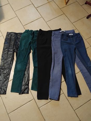 Lot pantalons fille