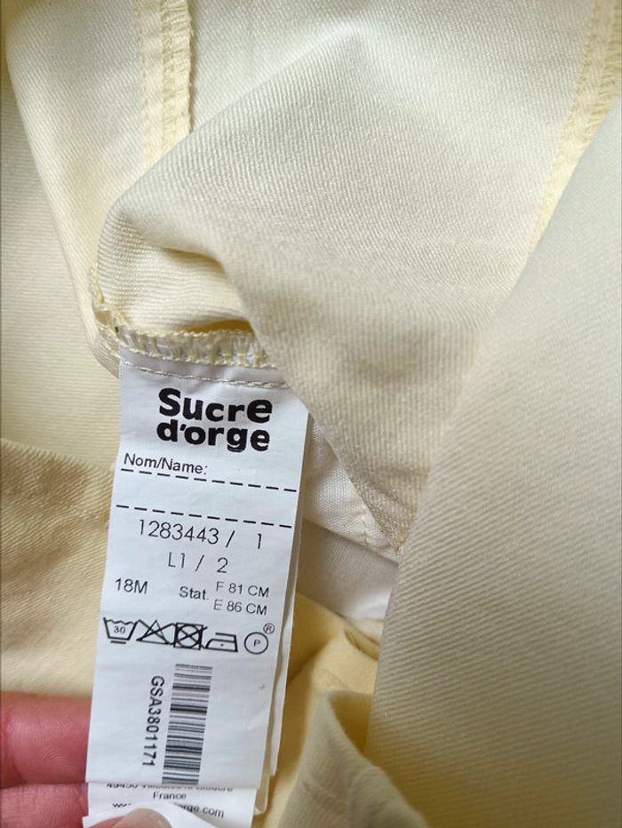 Robe salopette neuve sucre d'orge 18 mois - photo numéro 3
