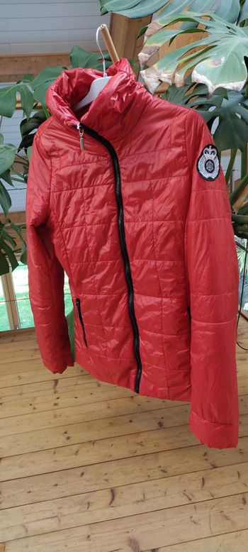 Doudoune rouge camaïeu 36