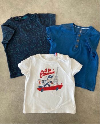 Lot 3 t-shirt 18 mois 