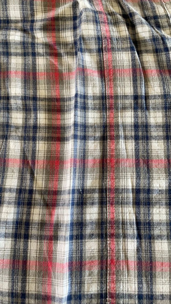 Chemise blanche bleue et rose à carreaux 14 ans FPC - photo numéro 2