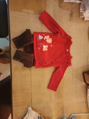 Ensemble gris et fushia