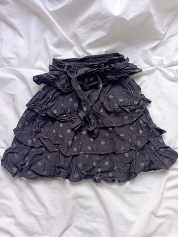 Jupe grise à volants Okaïdi 12 ans neuve 3€
