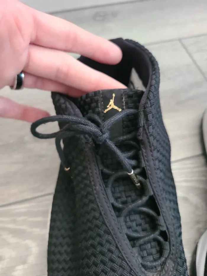 Baskets Jordan noires tissu 42.5 - photo numéro 2