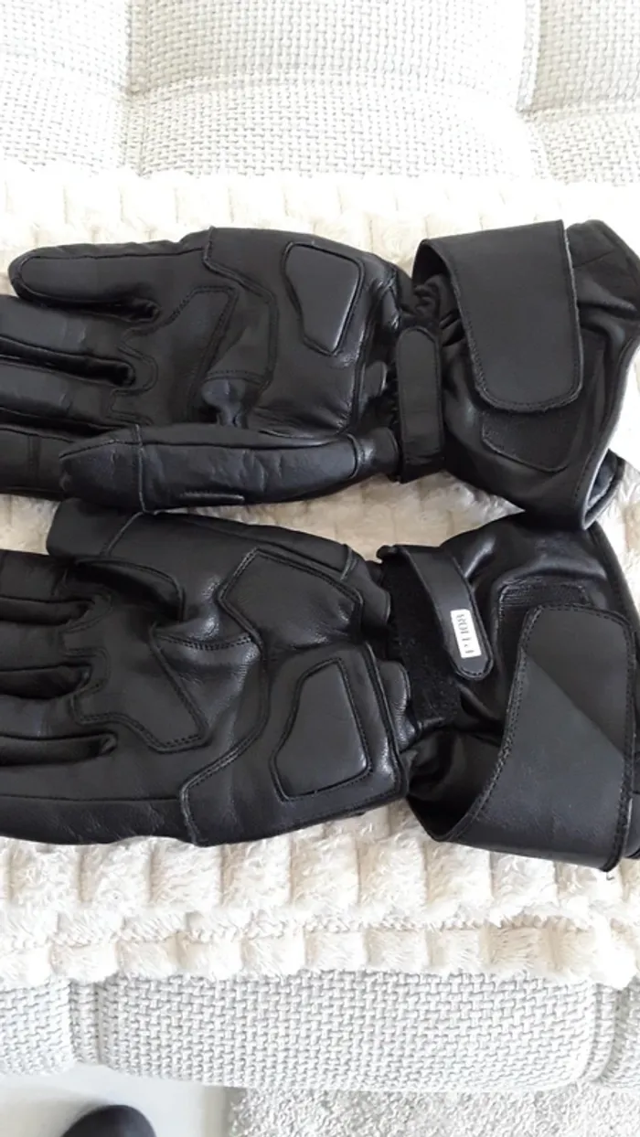 Gants hiver softshell cuir - photo numéro 2