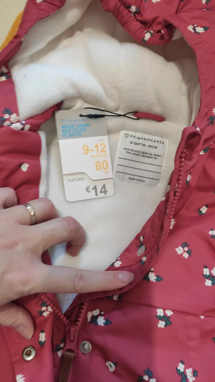 Manteau hiver bébé fille 12 mois neuf - photo numéro 2