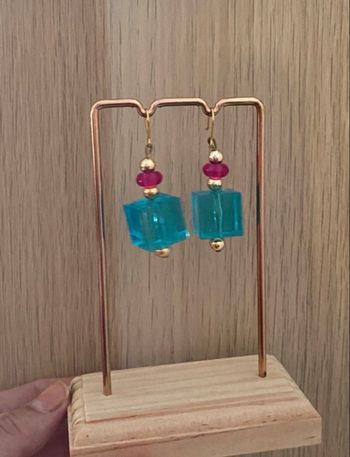 Boucles d'oreilles turquoises 