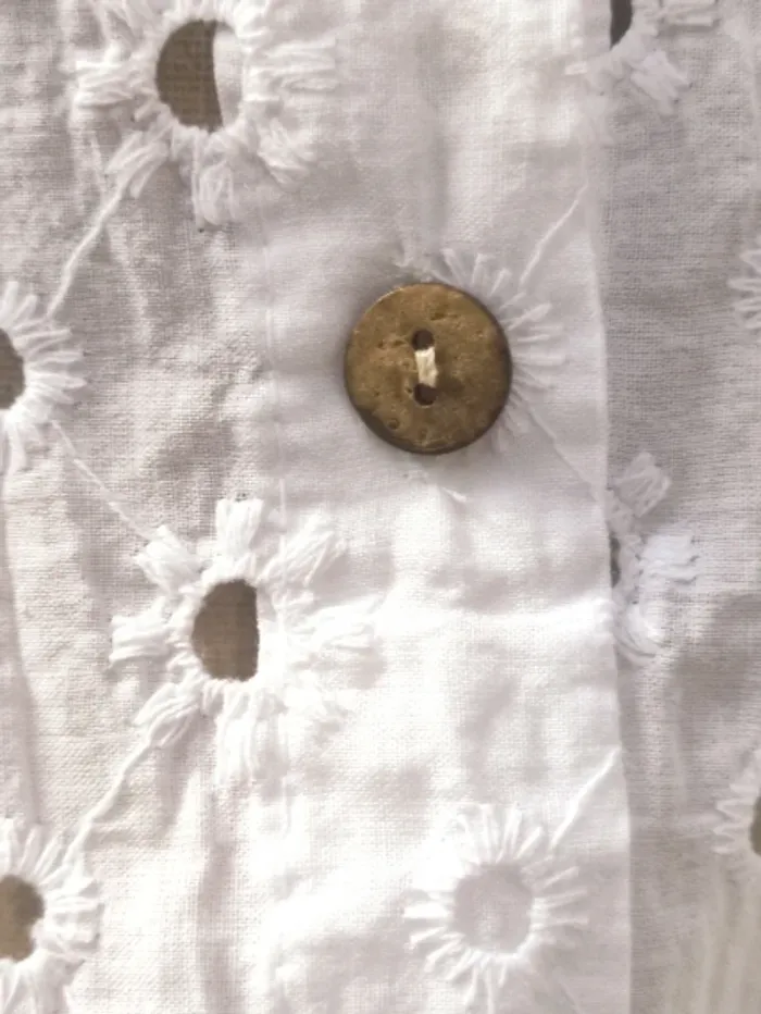 💮 Marguerites broderie anglaise 🌸 taille unique jusqu'au 46 - photo numéro 3