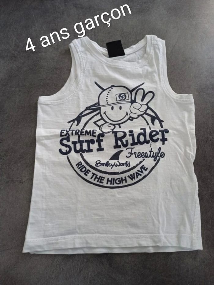 Tee shirt sans manche Smiley