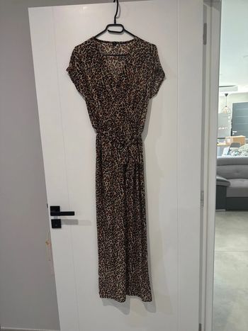 Robe longue léopard