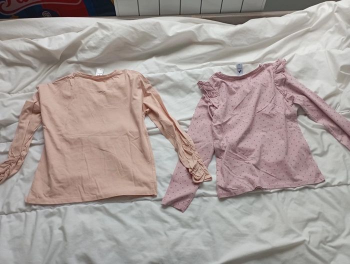 Lot 2 tee shirt manches longues dont 1 avec des beabs palomino 140 cm neuf 10€ - photo numéro 4